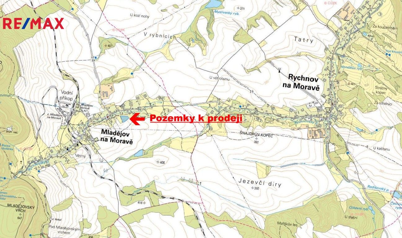 Prodej pozemek pro bydlení - Mladějov na Moravě, 7 880 m²