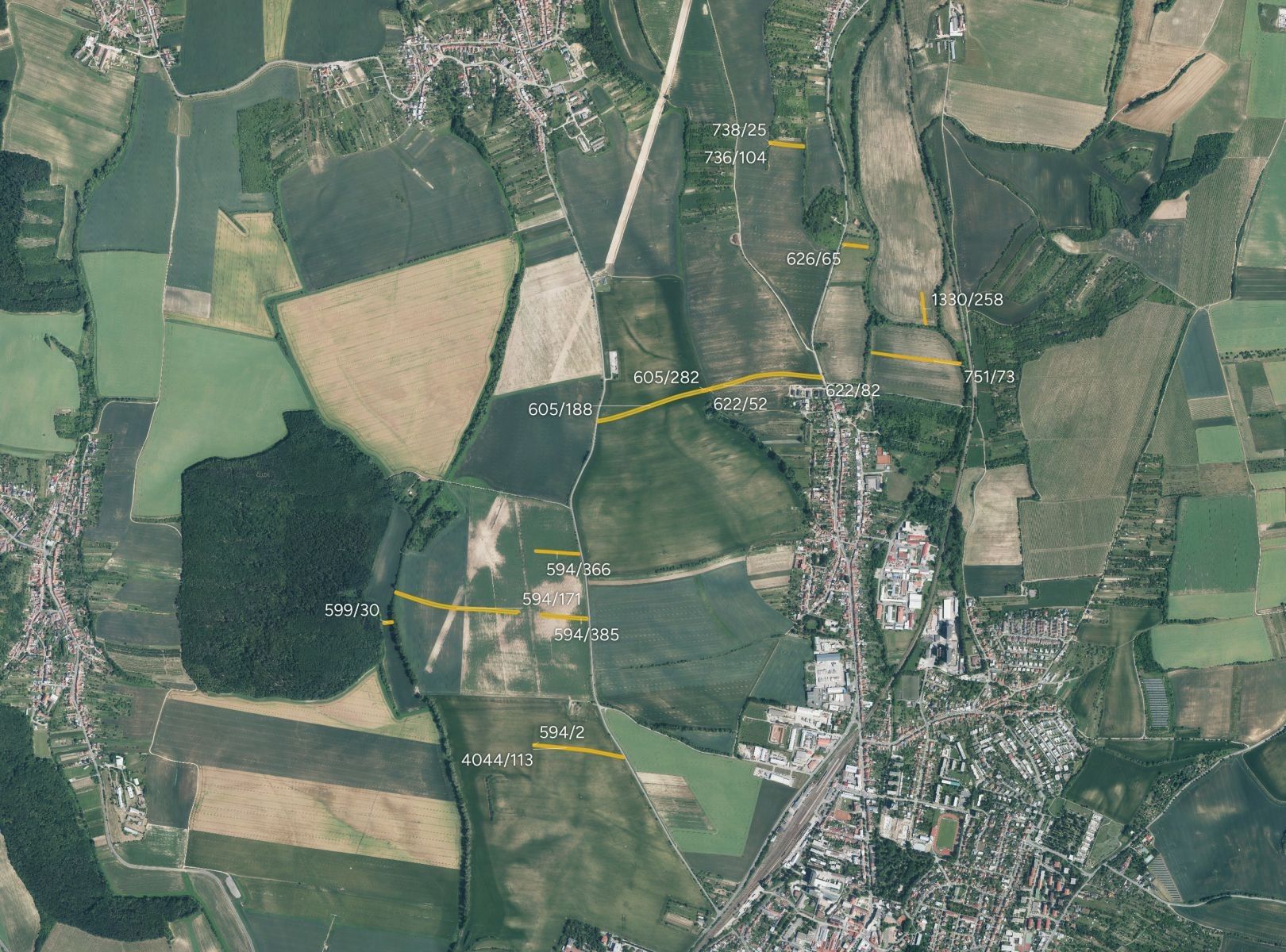 Zemědělské pozemky, Boršov, Kyjov