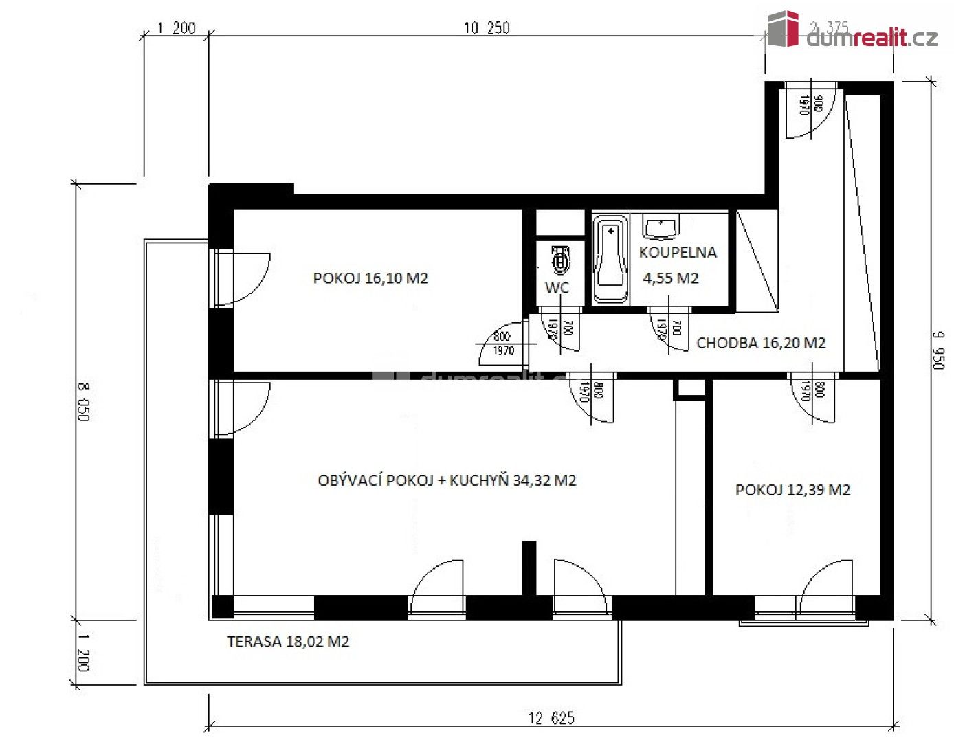 Prodej byt 3+kk - Na Honech I, Zlín, 109 m²