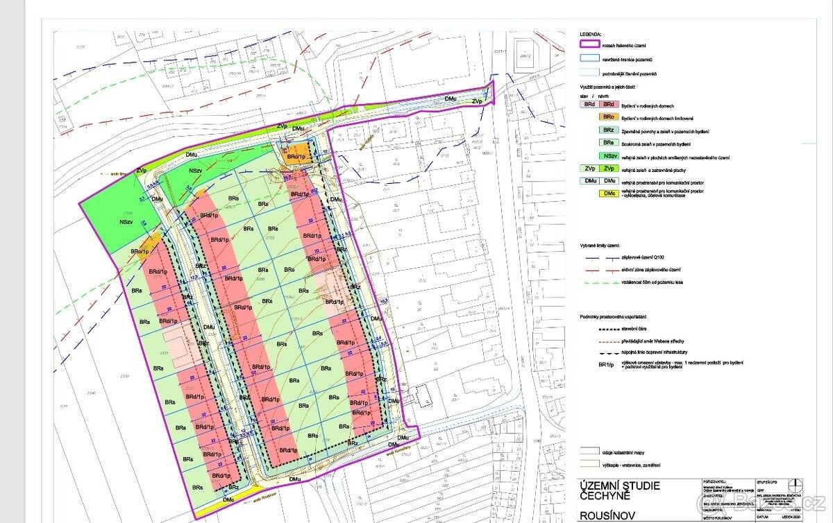 Prodej pozemek pro bydlení - Rousínov u Vyškova, 683 01, 1 276 m²