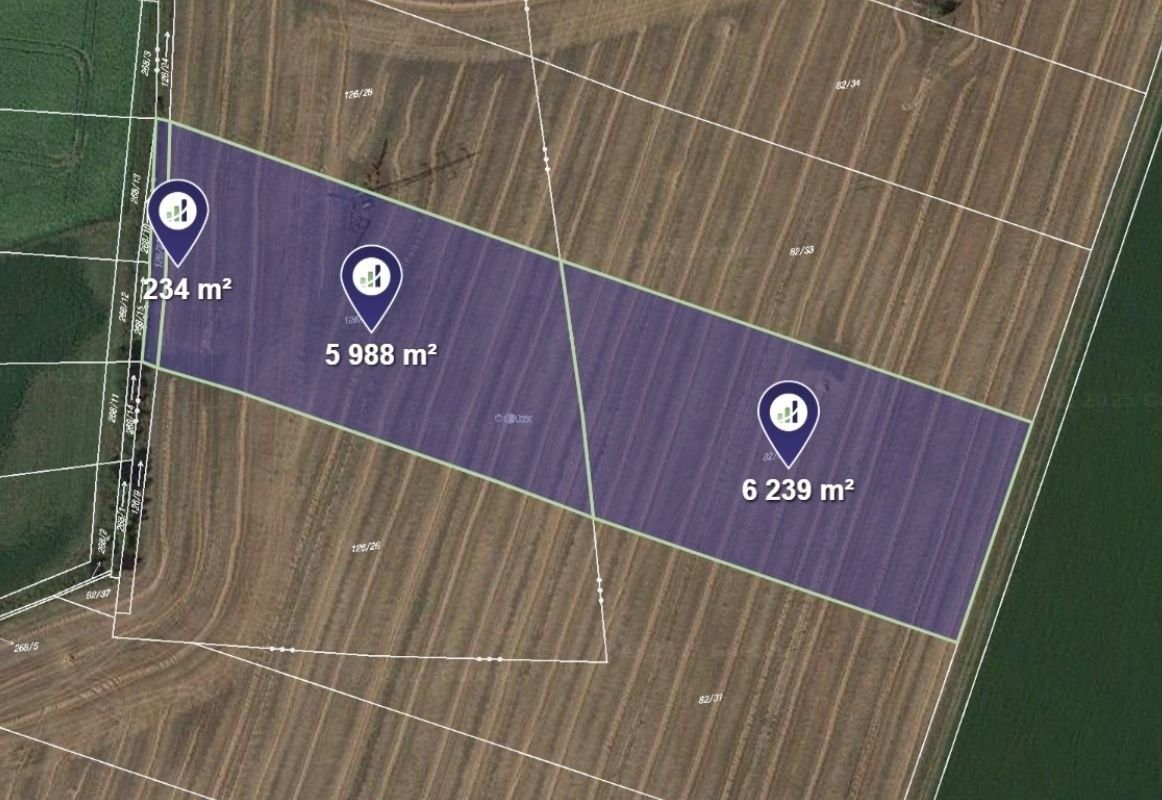 Zemědělské pozemky, Dobrovice, 16 402 m²