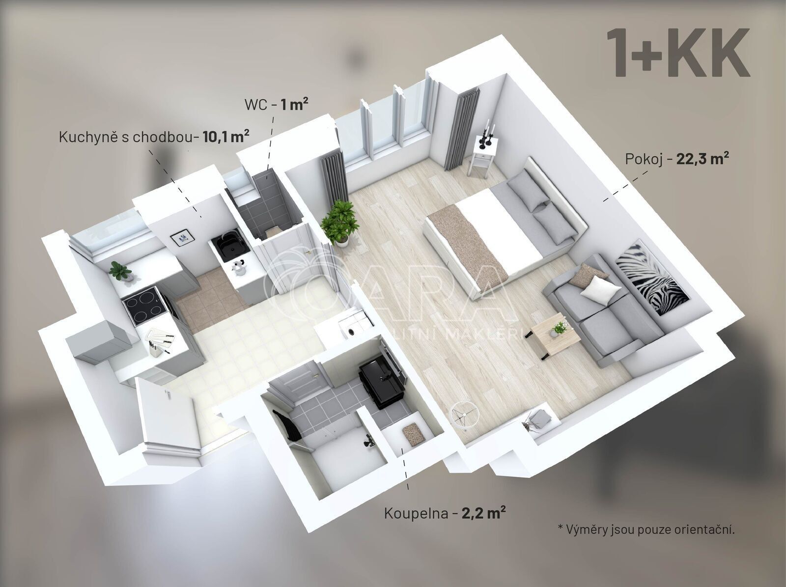 Prodej byt 1+1 - Přístavní, Praha, 34 m²