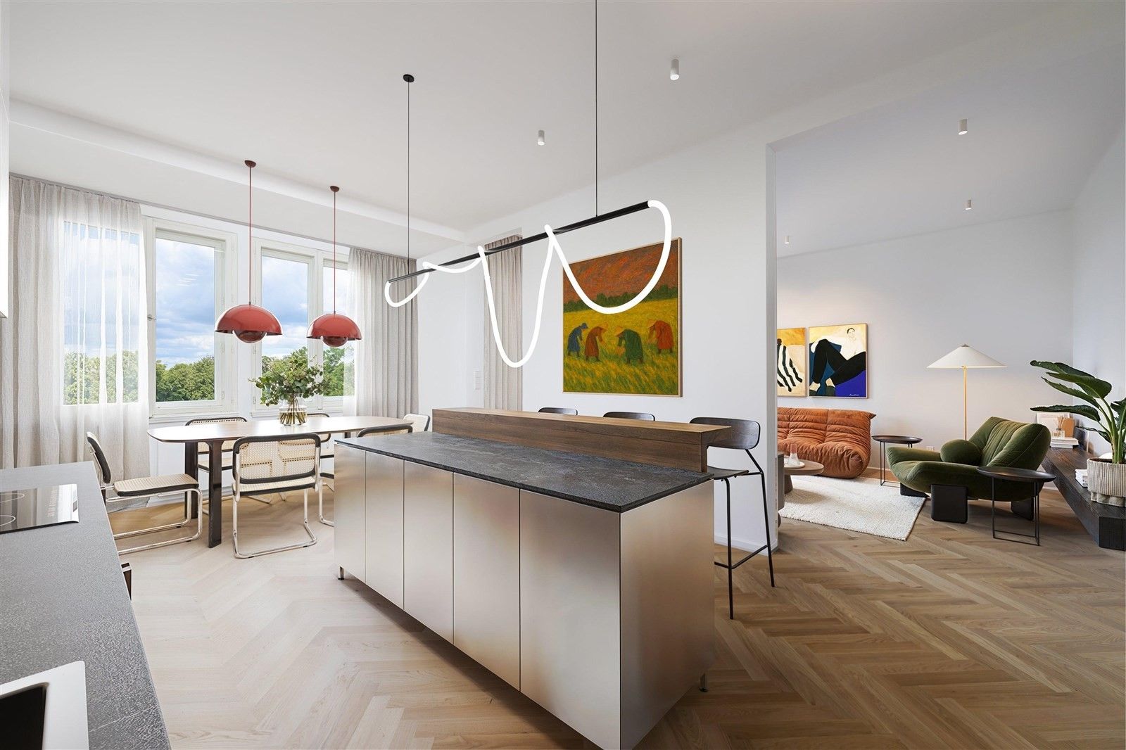 3+kk, Vinohradská, Praha, 115 m²