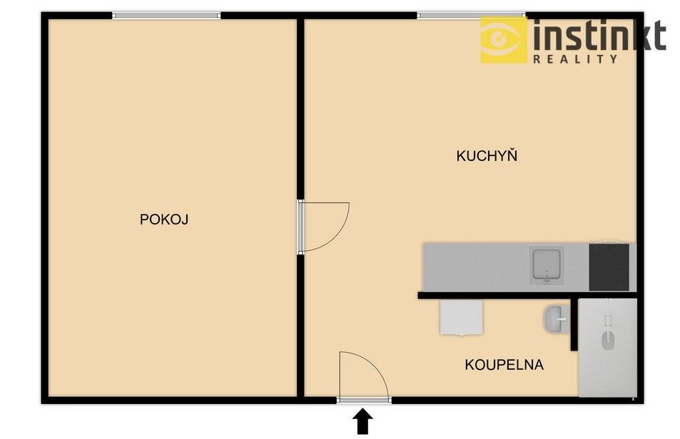 Pronájem byt 1+1 - Lipnická, Spálené Poříčí, 39 m²