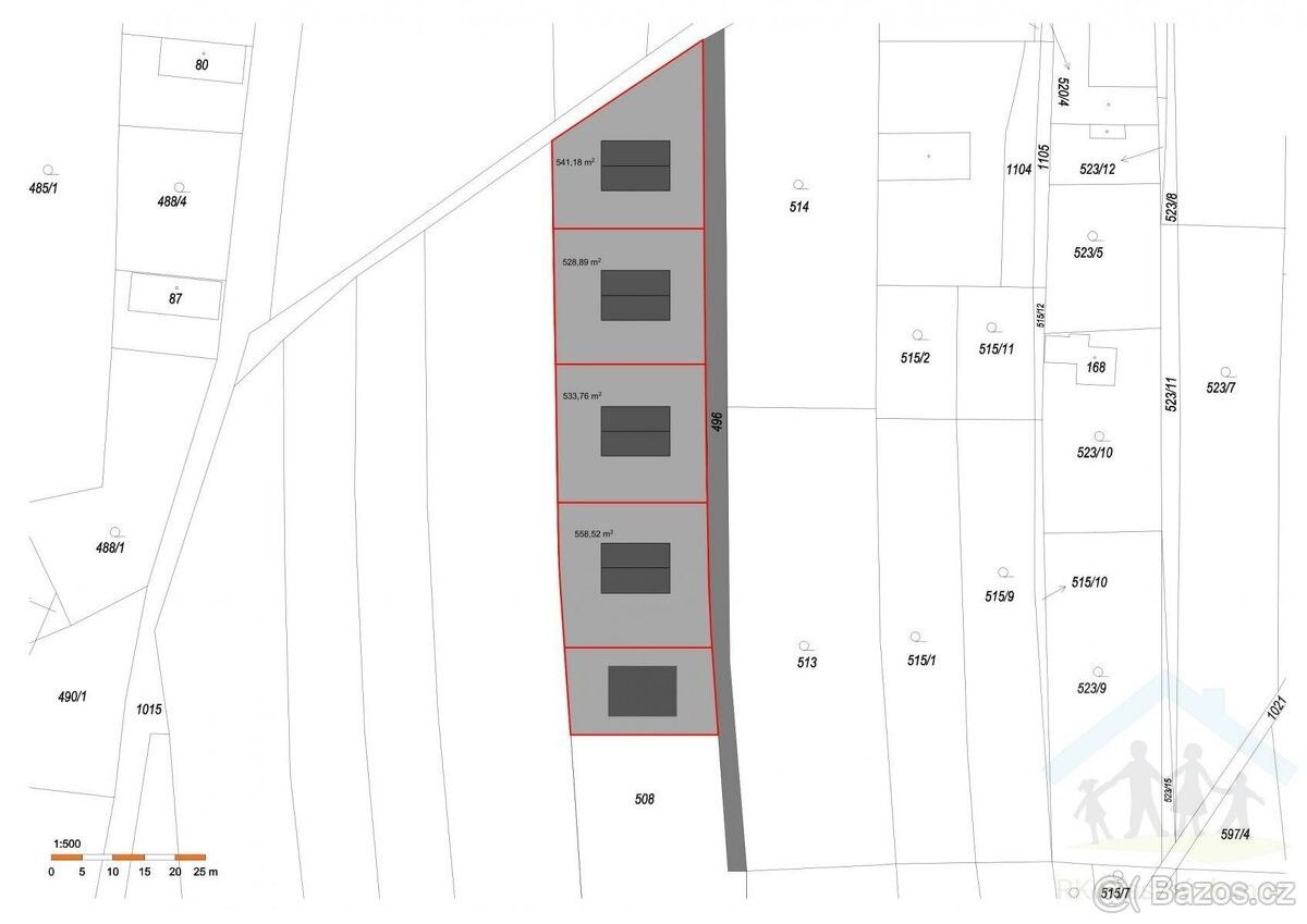 Prodej pozemek pro bydlení - Týnec nad Labem, 281 26, 550 m²