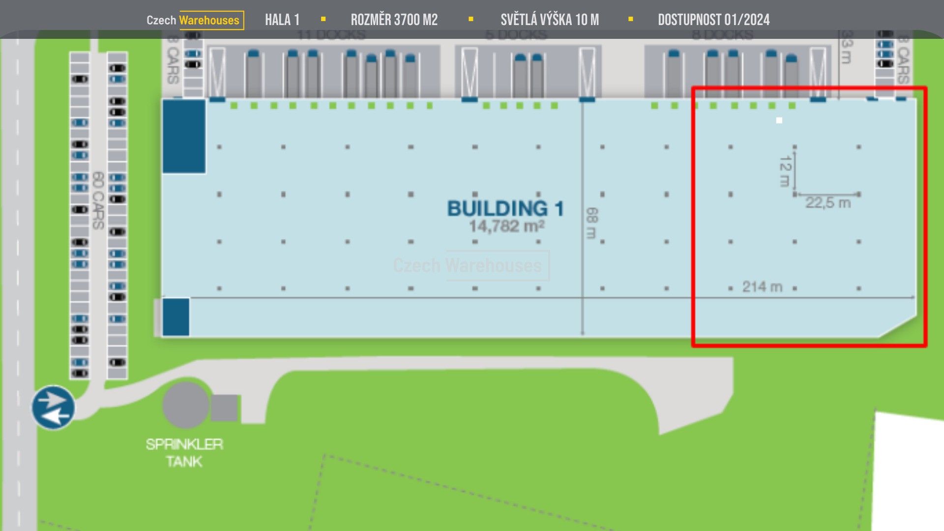 Sklady, Dobrovíz, 3 m²
