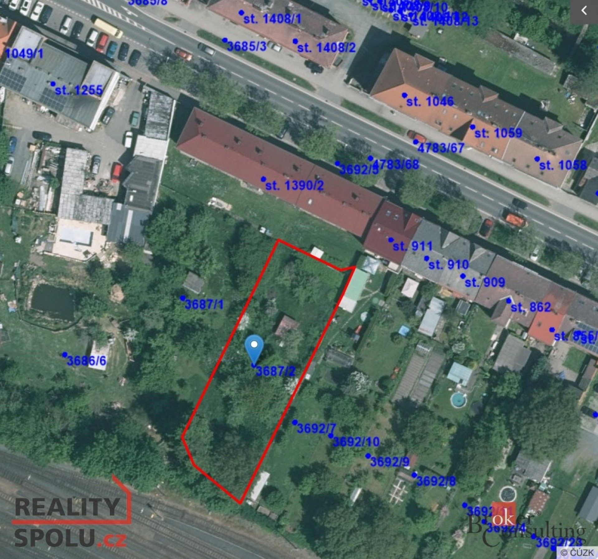 Zahrady, Masarykova, Domažlice, 1 178 m²