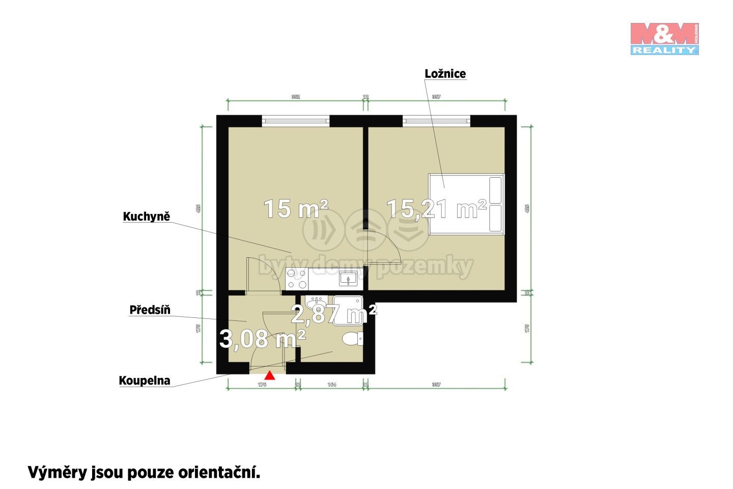 Prodej byt 2+kk - Písecká, Strakonice, 36 m²