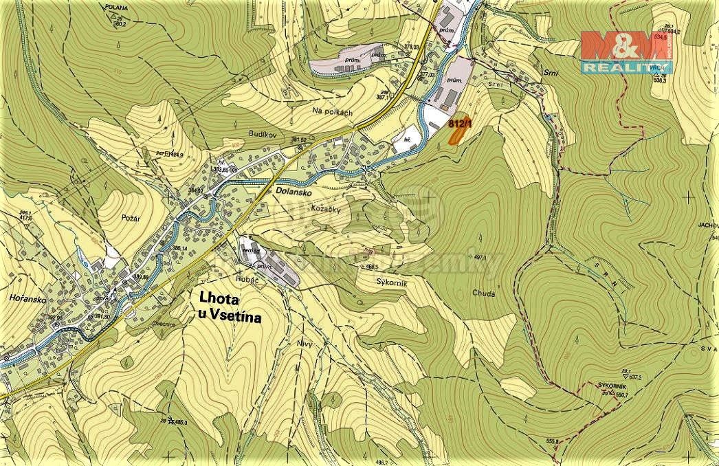 Prodej louka - Vsetín, 755 01, 3 766 m²