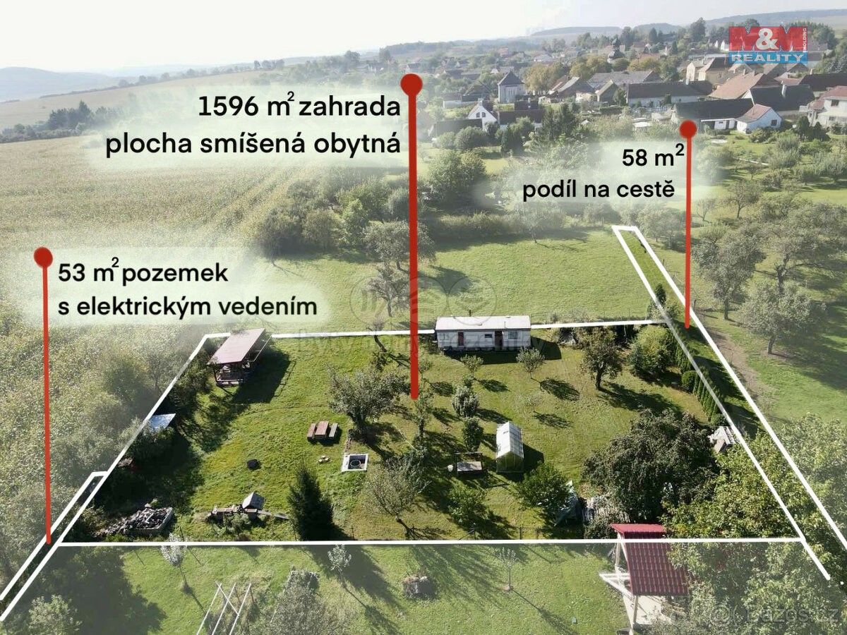 Prodej zahrada - Chrášťany u Týna nad Vltavou, 373 04, 1 596 m²