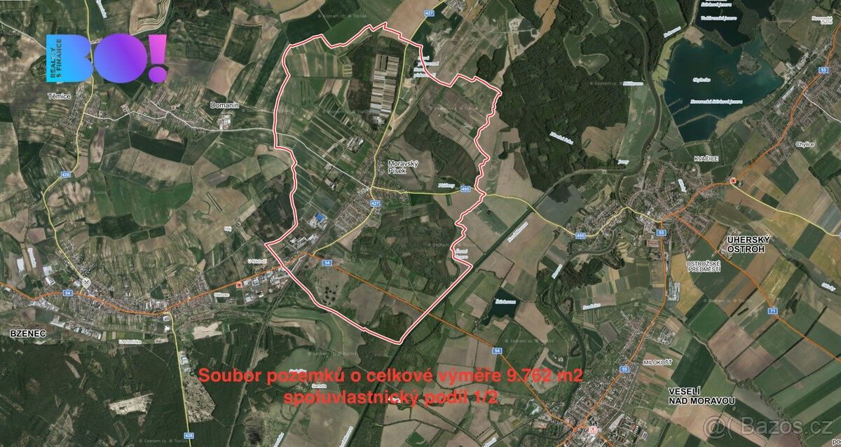 Zemědělské pozemky, Moravský Písek, 696 85, 4 881 m²