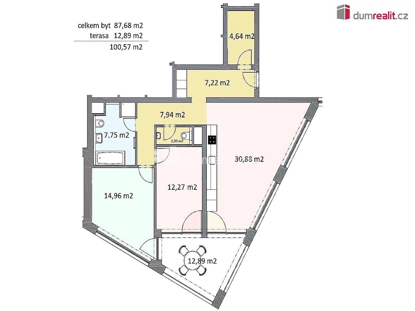 Pronájem byt 3+kk - Truhlářská,Plzeň, 88 m²