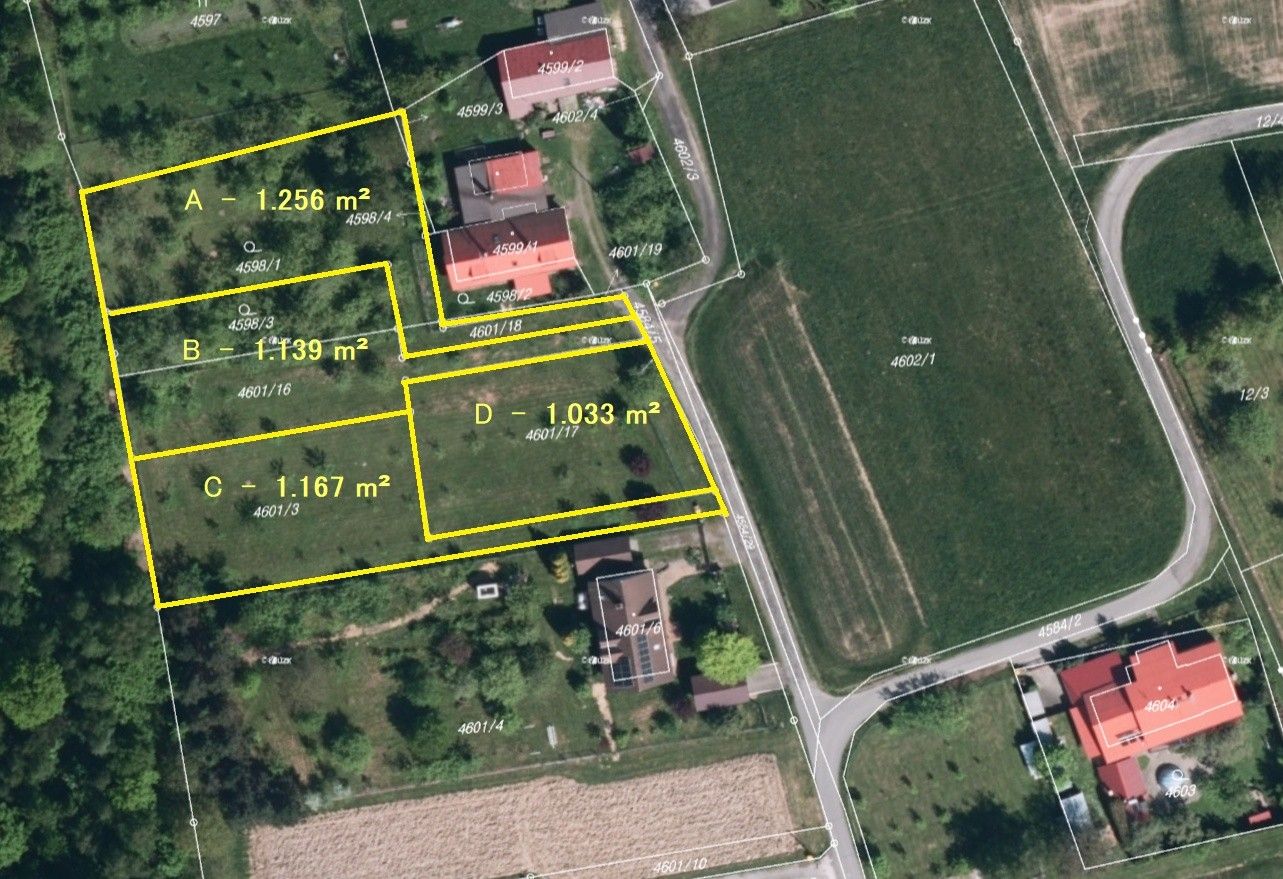 Pozemky pro bydlení, Lískovec, Frýdek-Místek, 1 256 m²