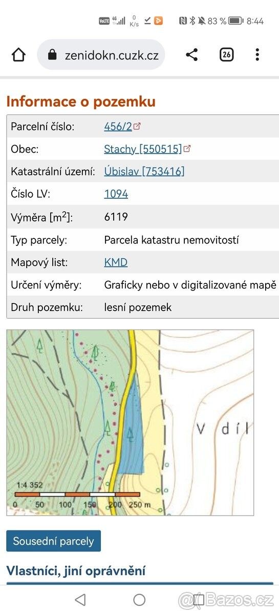 Lesy, Stachy, 384 73, 6 119 m²