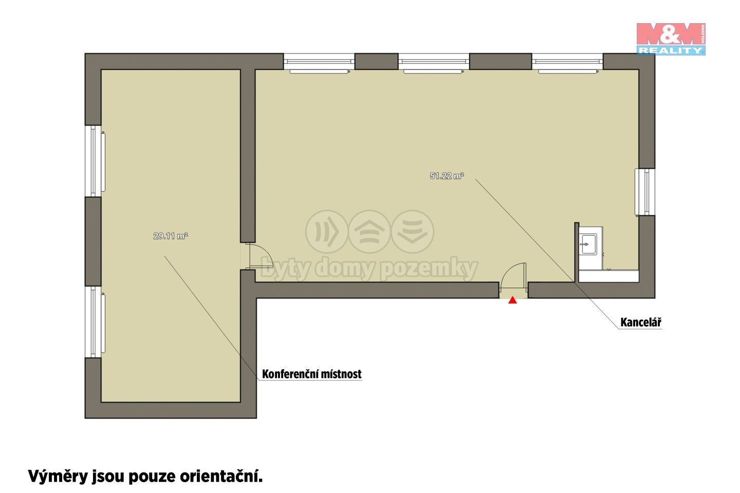 Pronájem kancelář - Koldinova, Klatovy, 80 m²