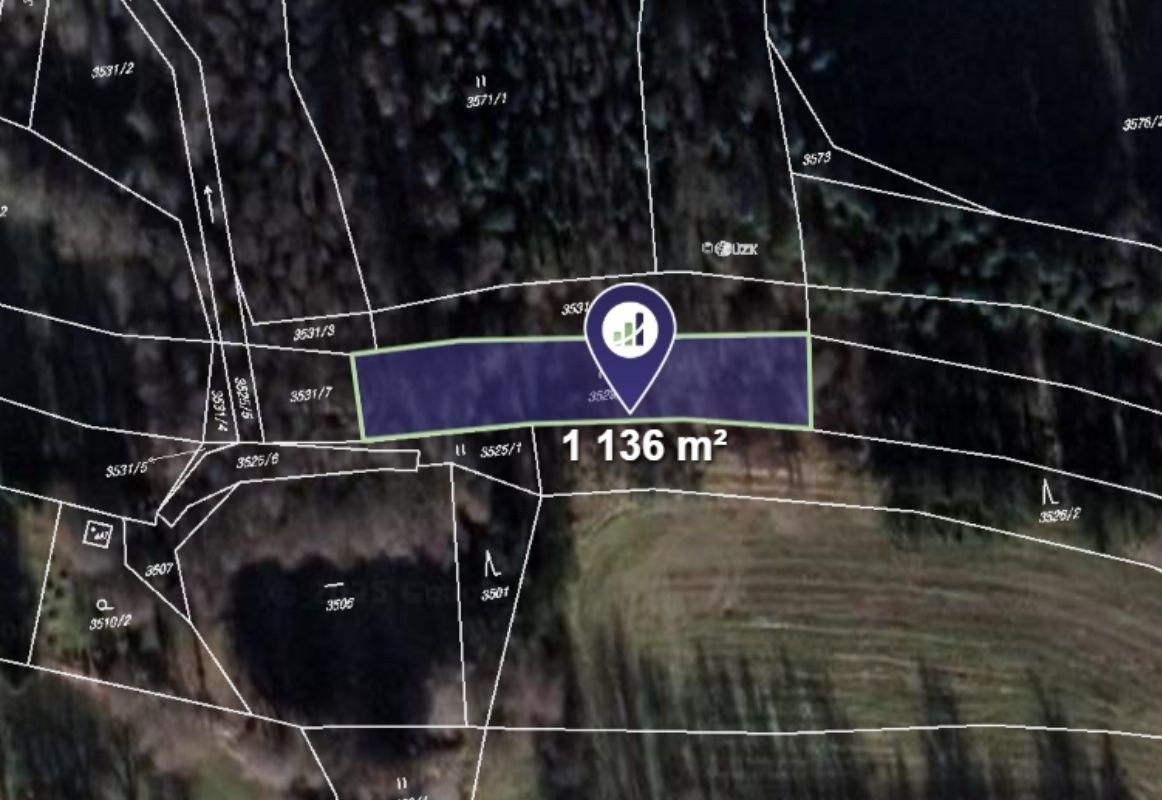 Lesy, Kunžak, 1 136 m²