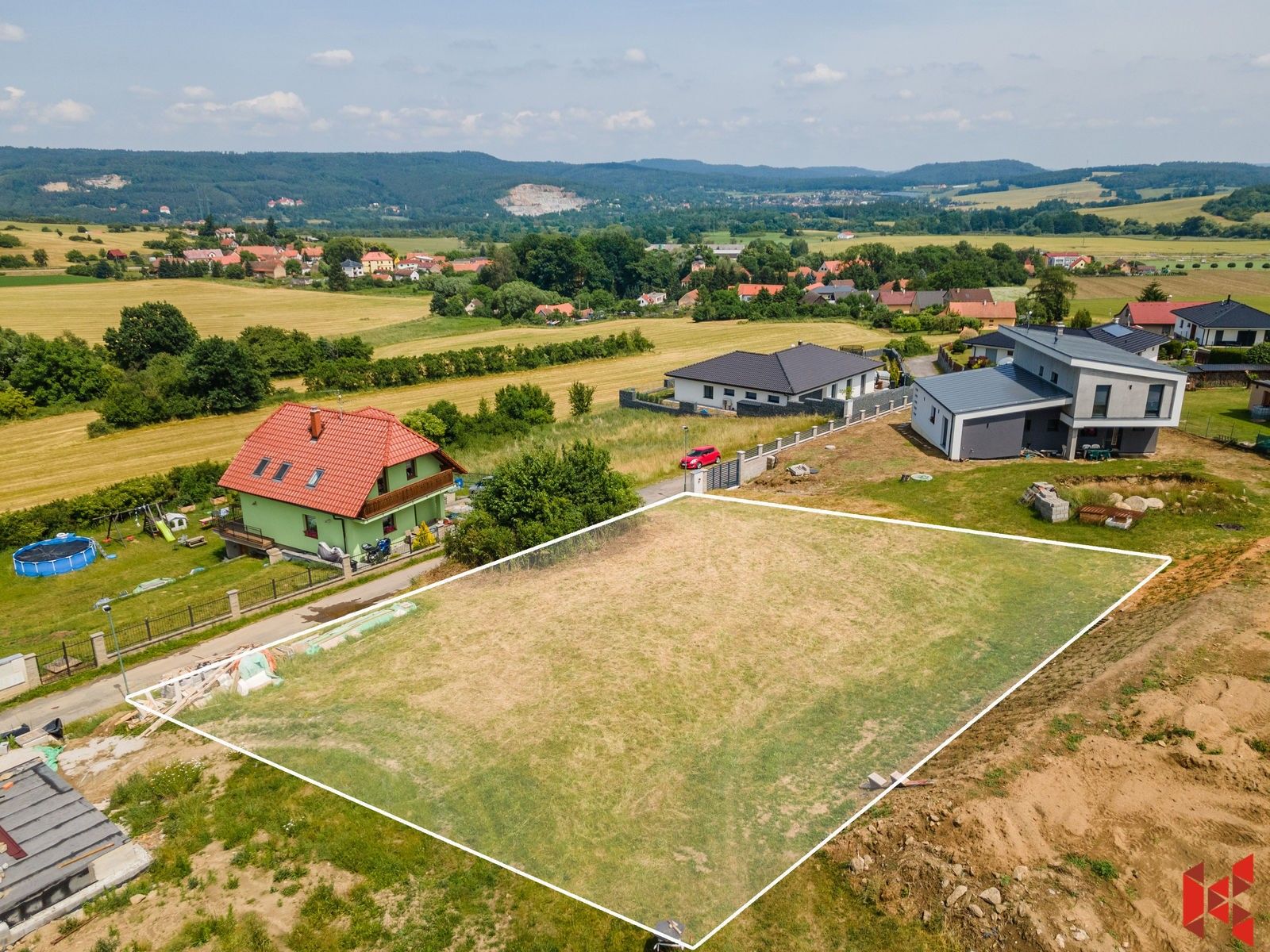 Pozemky pro bydlení, Břežany, Lešany, 1 107 m²