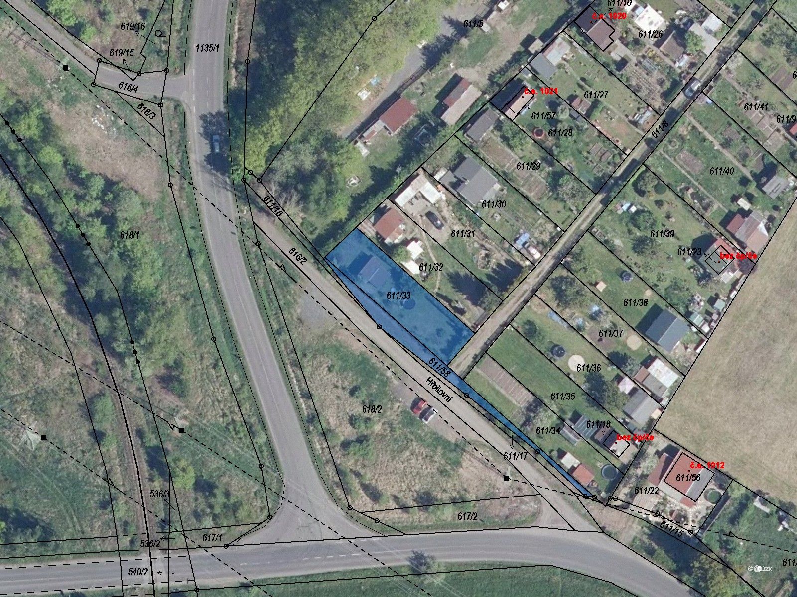 Zahrady, Novosedlice, 577 m²