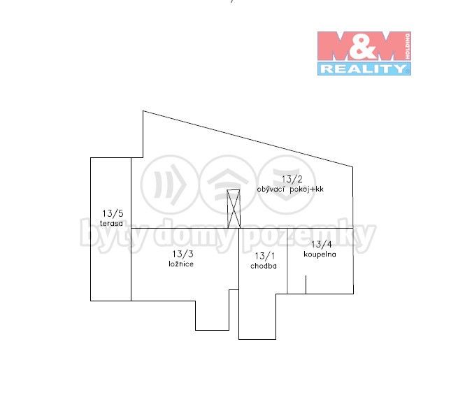 2+kk, Praha, 150 00, 61 m²