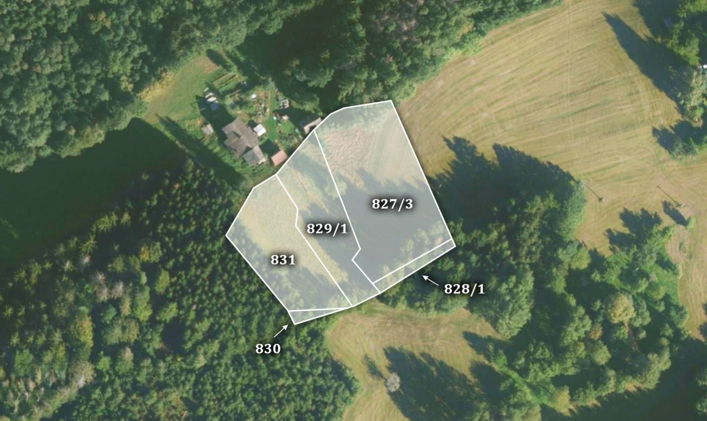 Louky, Ohnišov, 33 872 m²