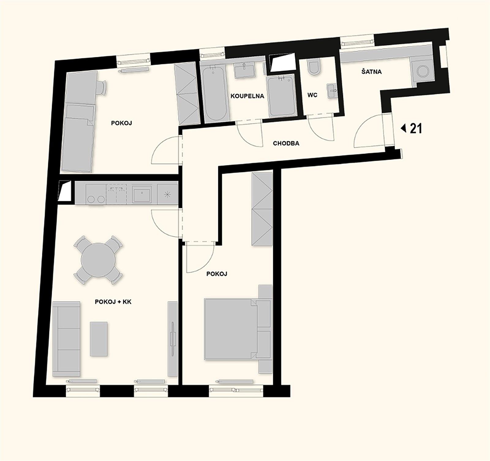 Prodej byt 3+kk - Maroldova, Praha, 74 m²