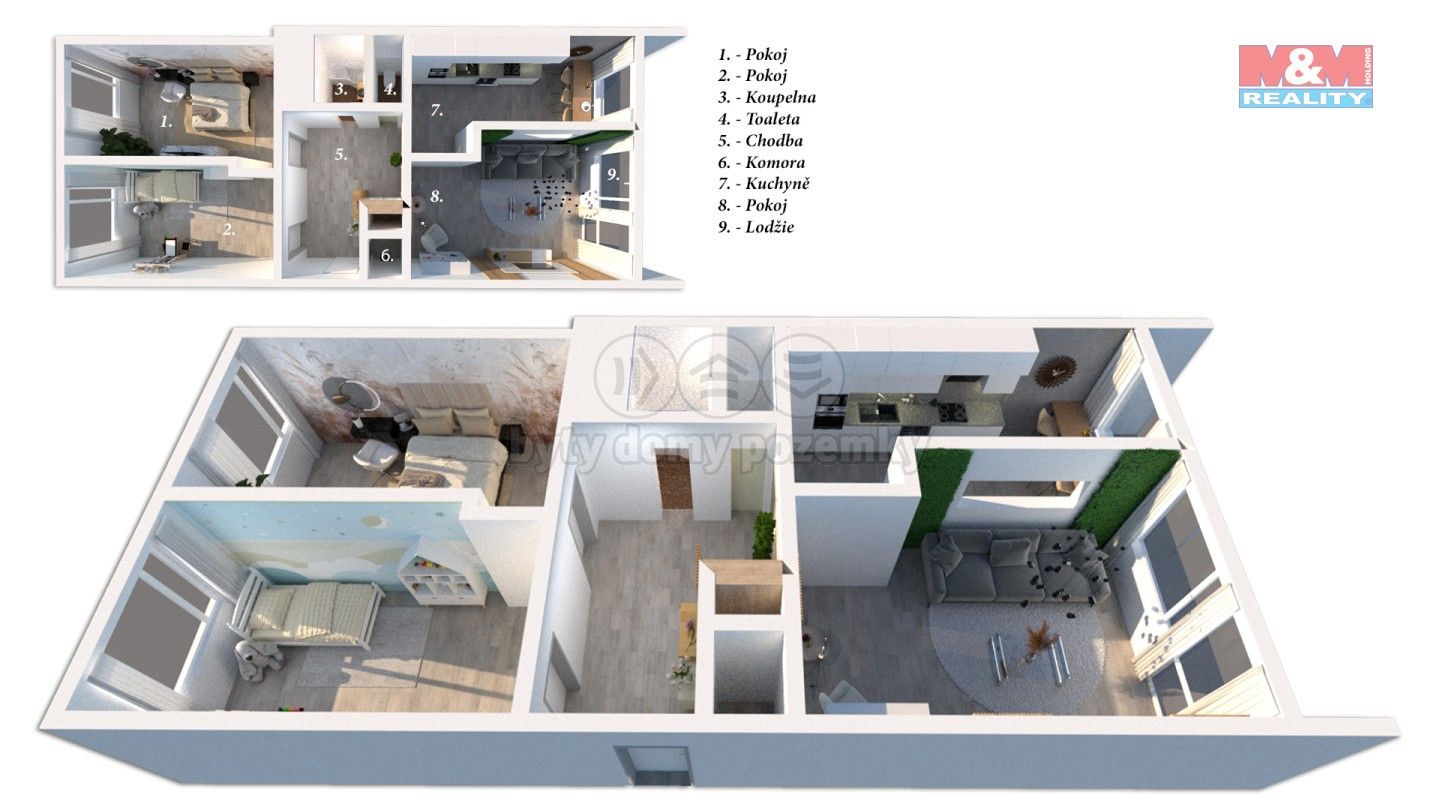 Prodej byt 3+1 - Zimova, Praha, 78 m²