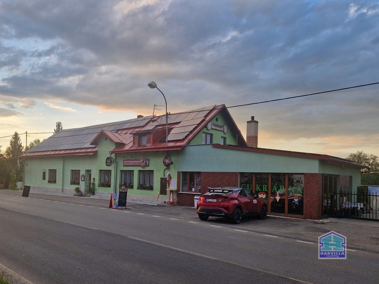 Restaurace, Těchlovice, Stříbro, 500 m²