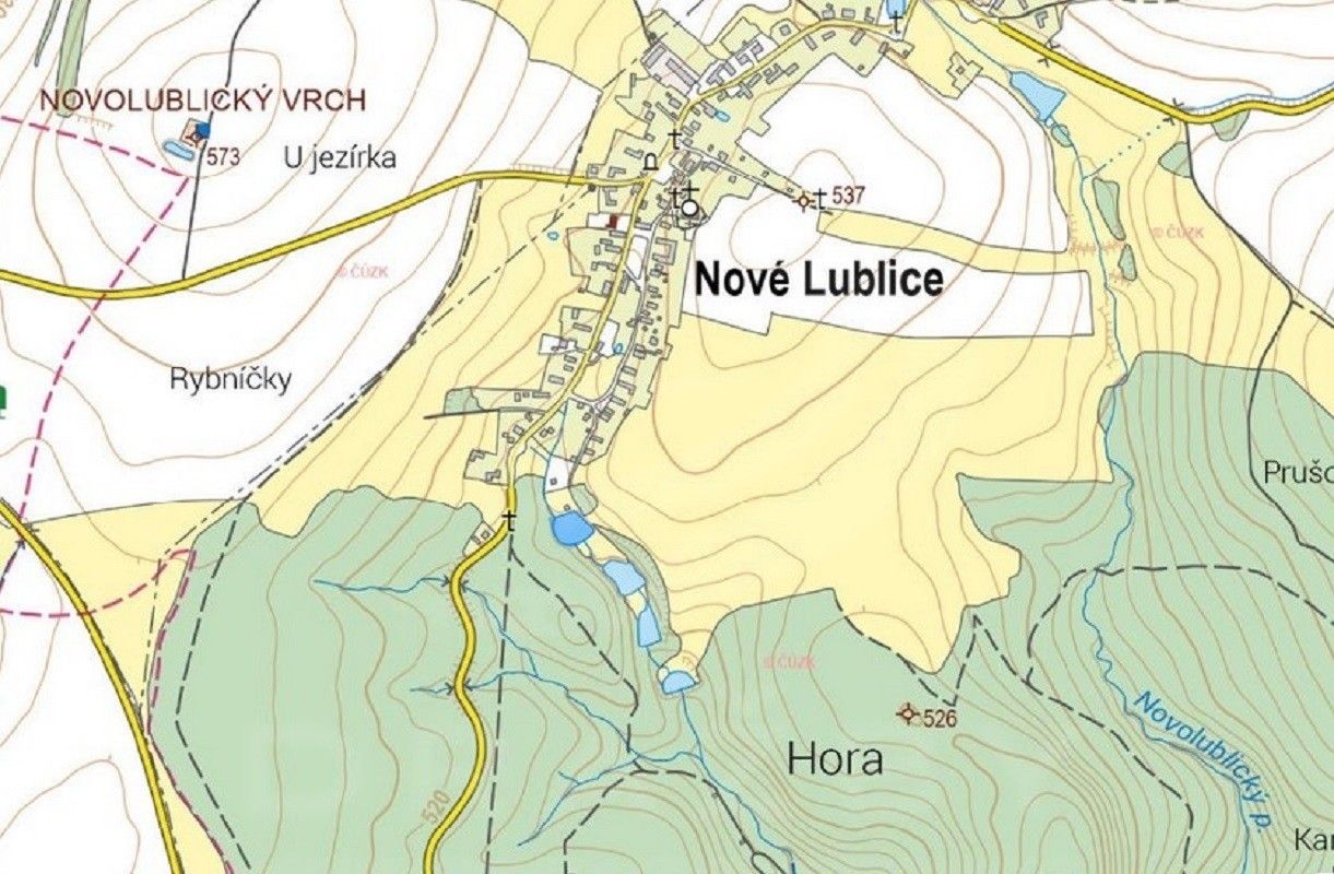 Prodej rybník - Nové Lublice, 3 164 m²