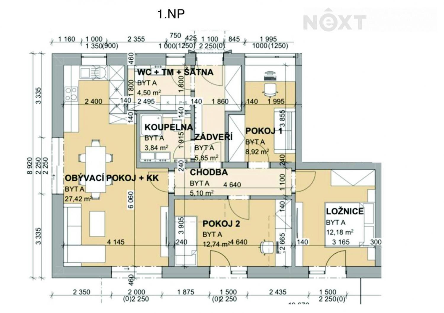 Prodej byt 4+kk - Na Pěšině, Vráto, 81 m²