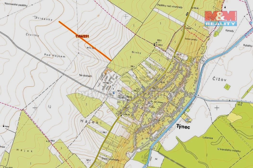 Prodej zemědělský pozemek - Týnec u Břeclavě, 691 54, 786 m²