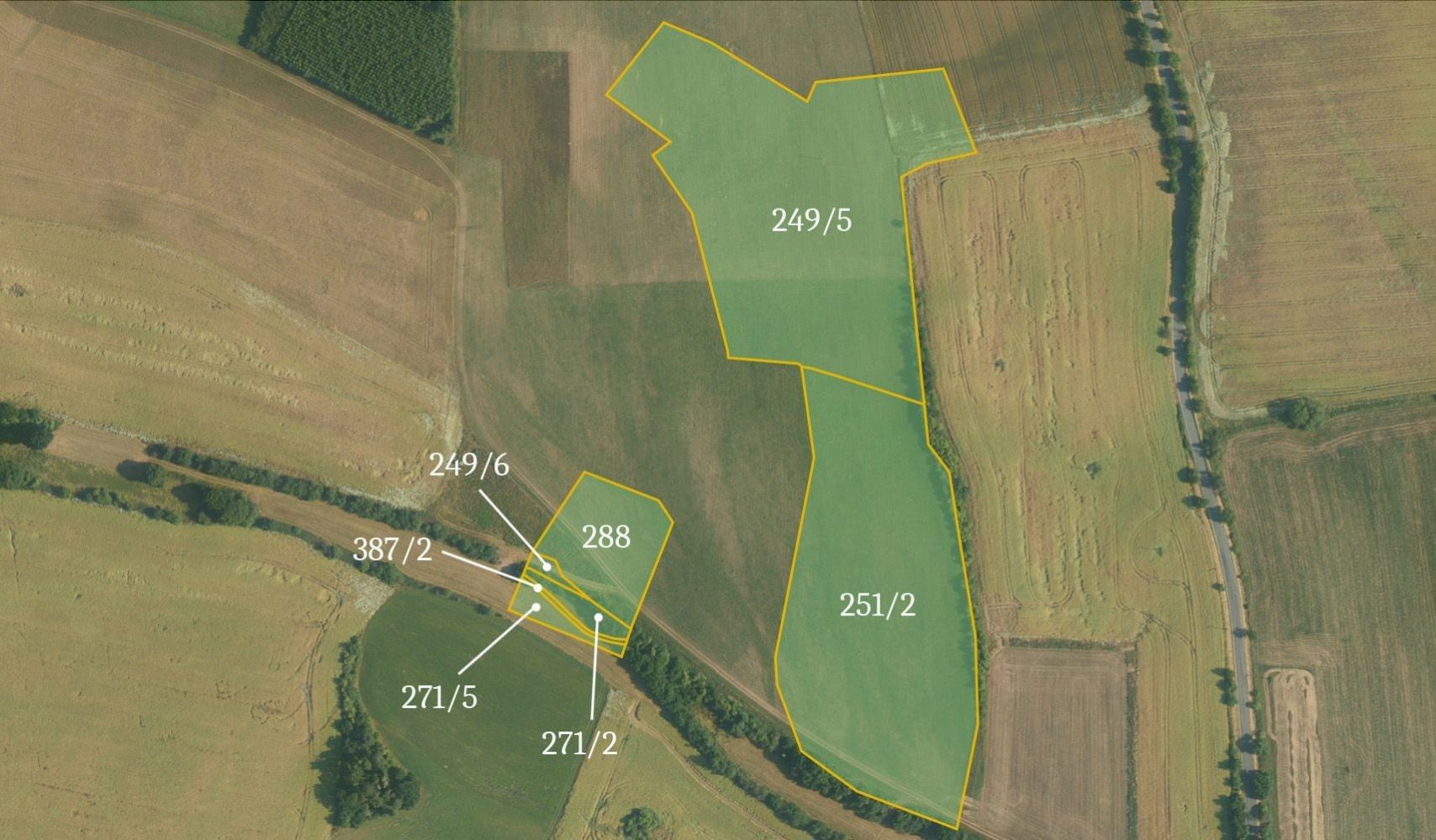 Prodej zemědělský pozemek - Výžerky, 65 561 m²