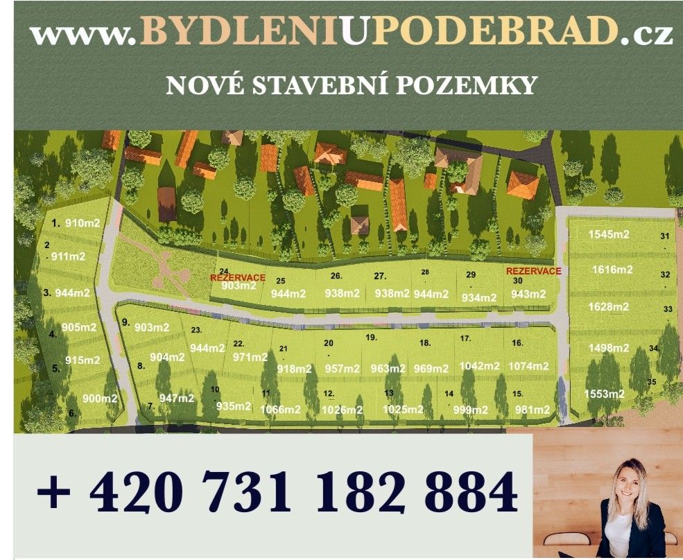 Prodej pozemek pro bydlení - Poděbrady, 290 01, 160 m²