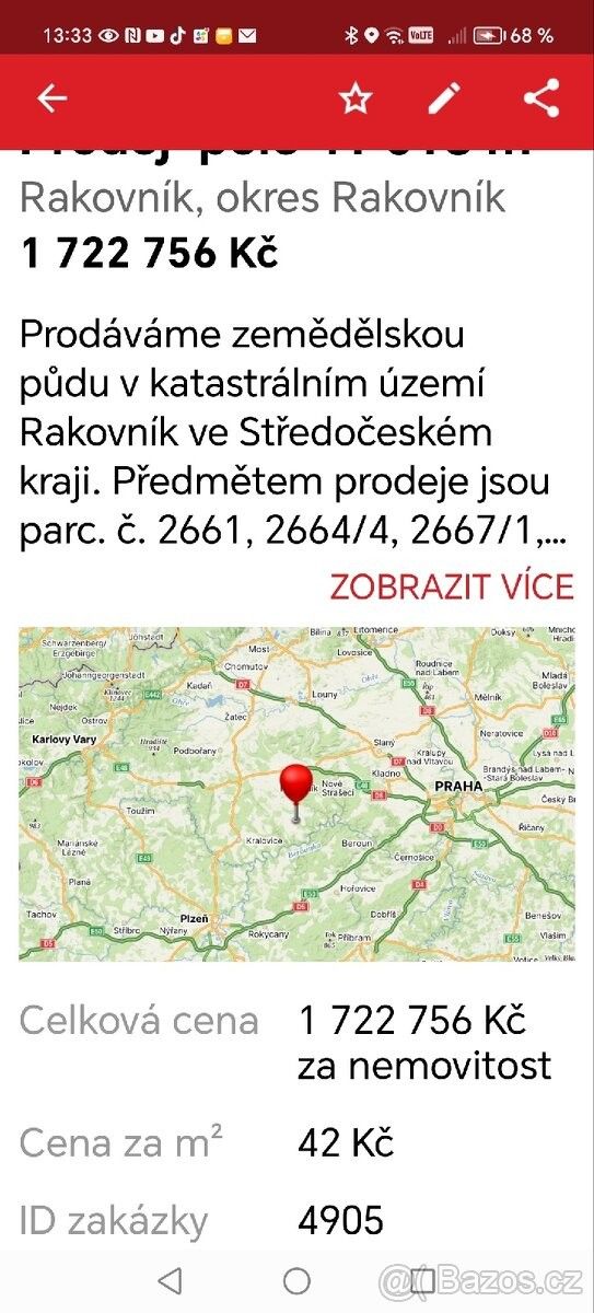 Prodej pozemek - Rakovník, 269 01