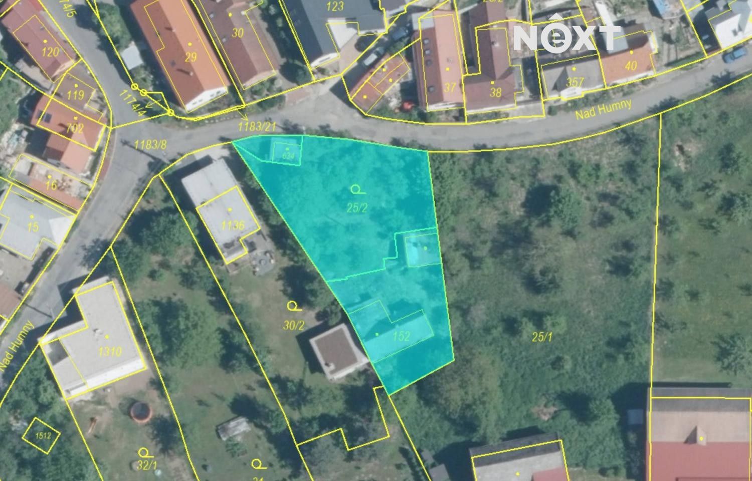 Prodej pozemek pro bydlení - Nad Humny, Zlín, 966 m²