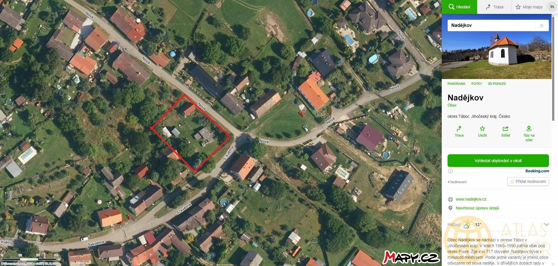 Prodej pozemek pro bydlení - 5. května, Nadějkov, 1 387 m²