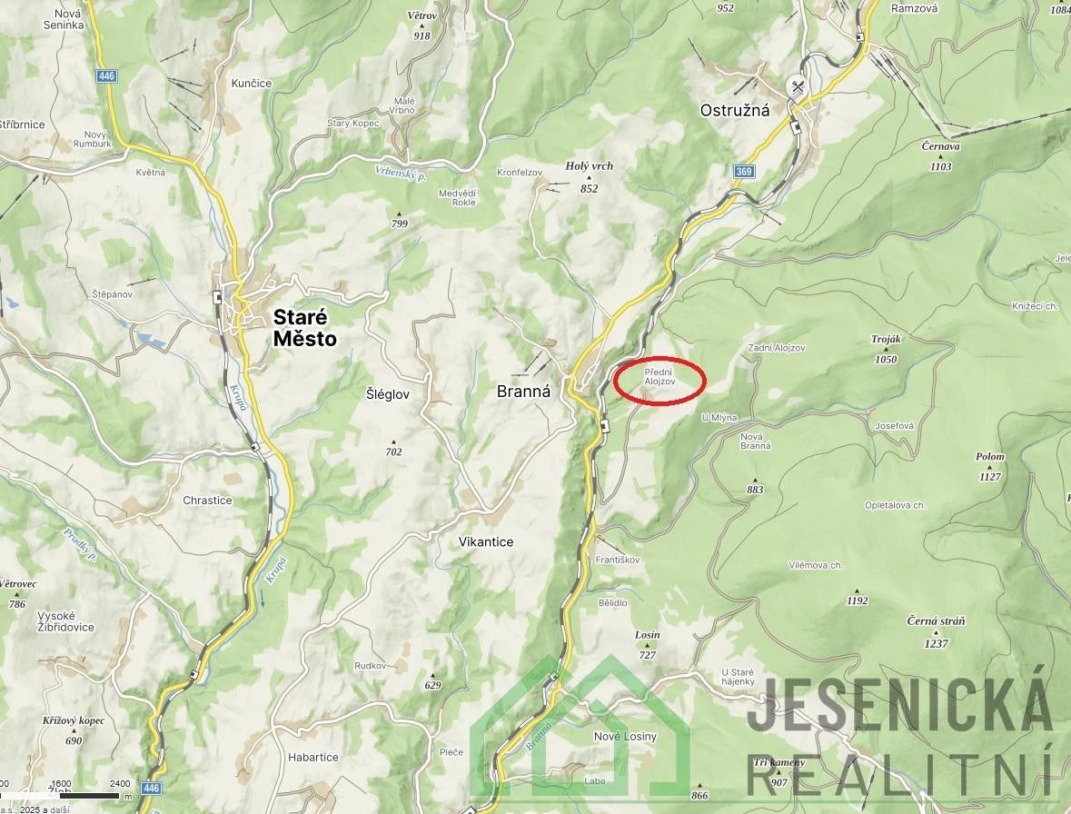 Prodej louka - Branná, 2 772 m²