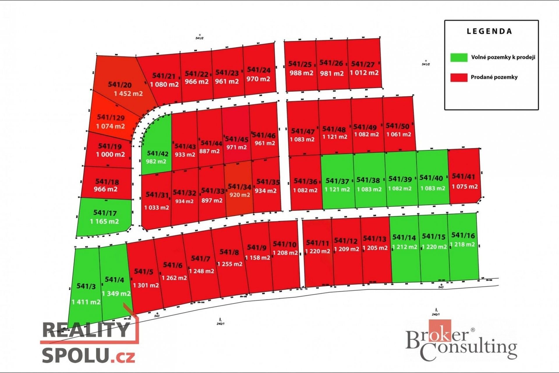 Pozemky pro bydlení, Hory, 920 m²