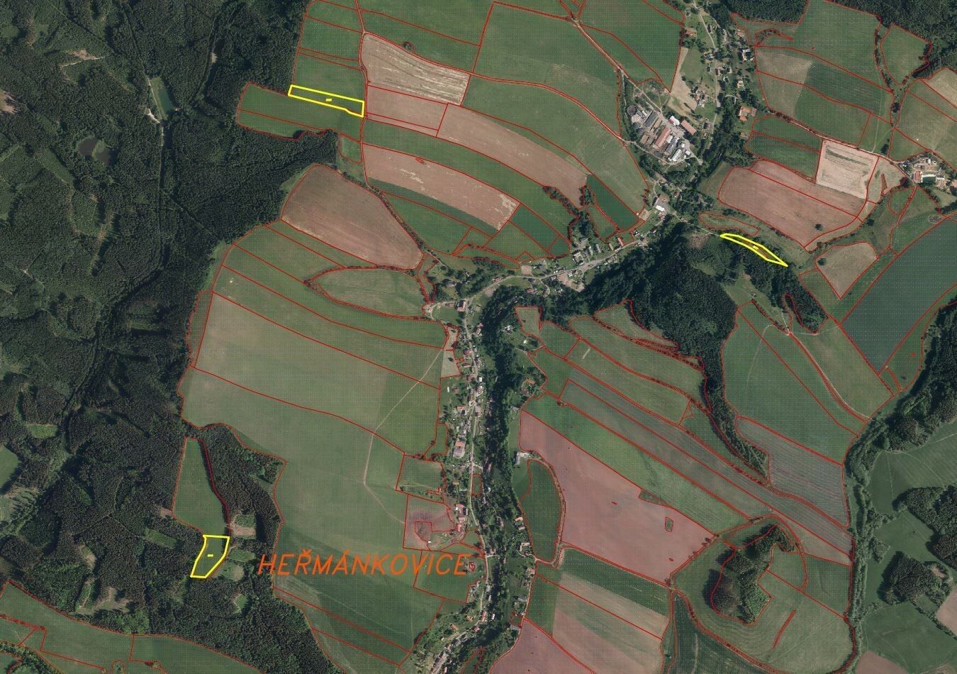 Prodej zemědělský pozemek - Heřmánkovice, 77 642 m²