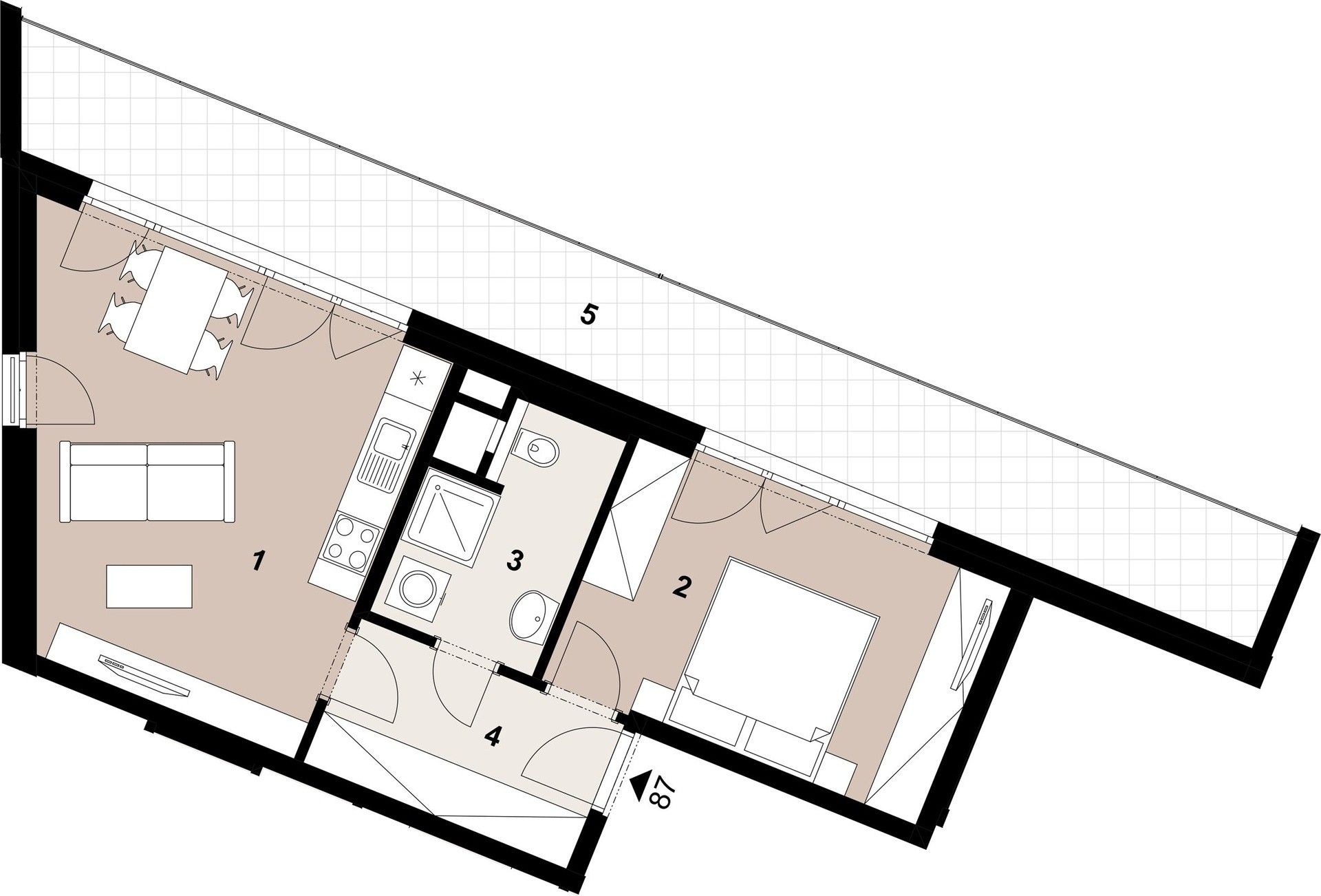 Prodej byt 2+kk - Štichova, Praha, 47 m²