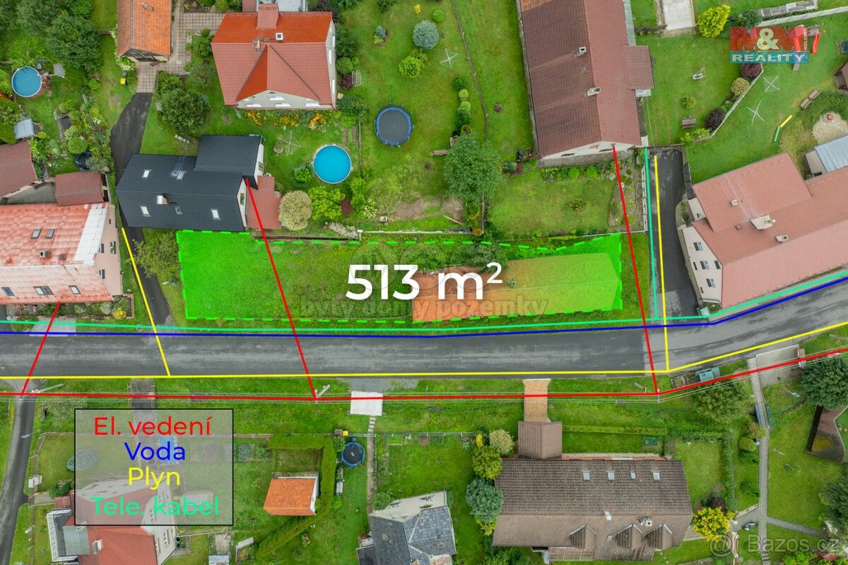 Prodej pozemek - Nový Jičín, 741 01, 513 m²