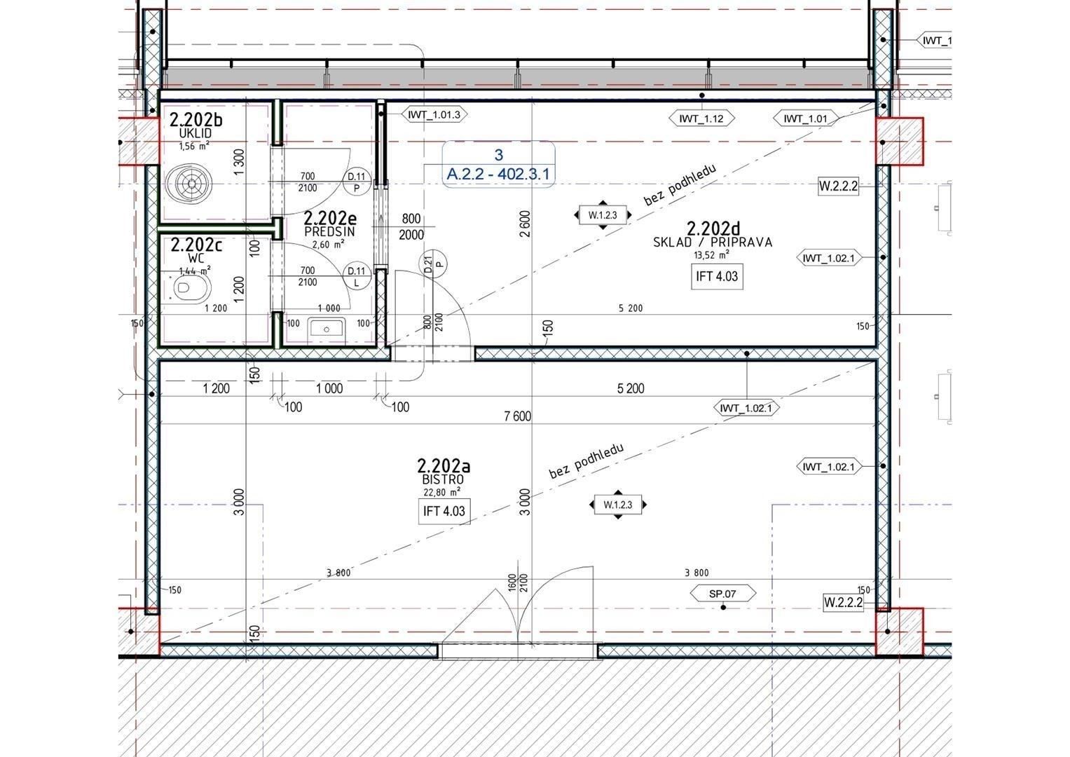 Pronájem obchodní prostory - Českomoravská, Praha, 45 m²