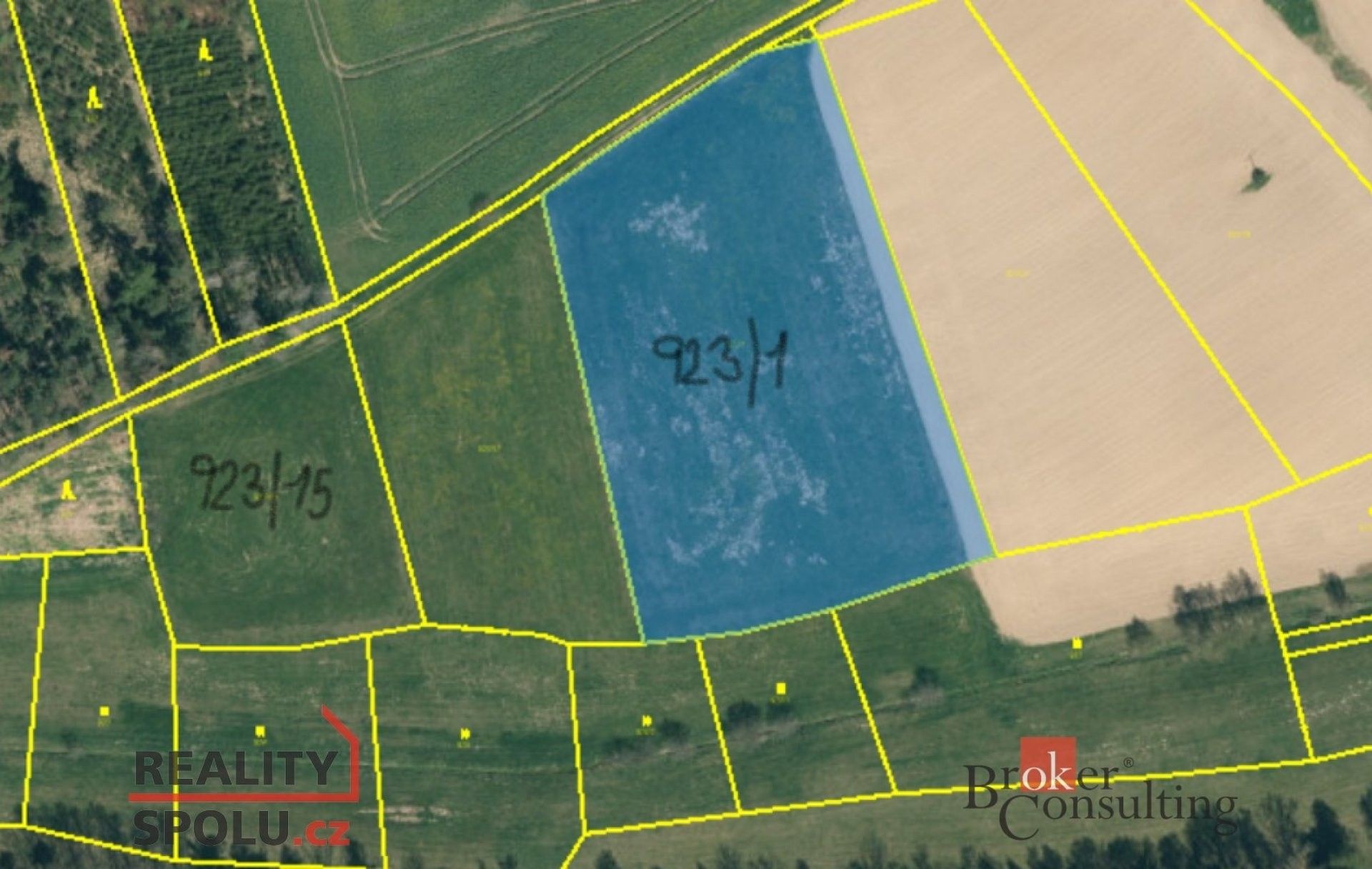 Louky, Miličín, 44 551 m²