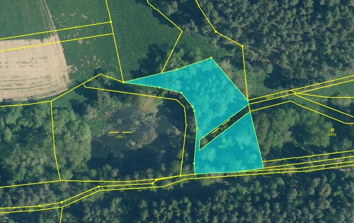 Louky, Damnov, Bor, 2 963 m²