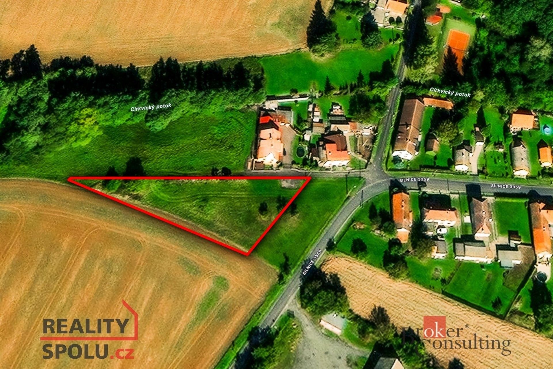 Pozemky pro bydlení, Církvice, 1 707 m²