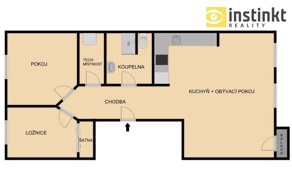 Pronájem byt 3+kk - Plzenecká, Plzeň, 69 m²