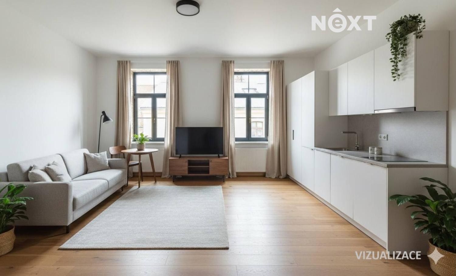 1+kk, České Budějovice 3, České Budějovice, 56 m²