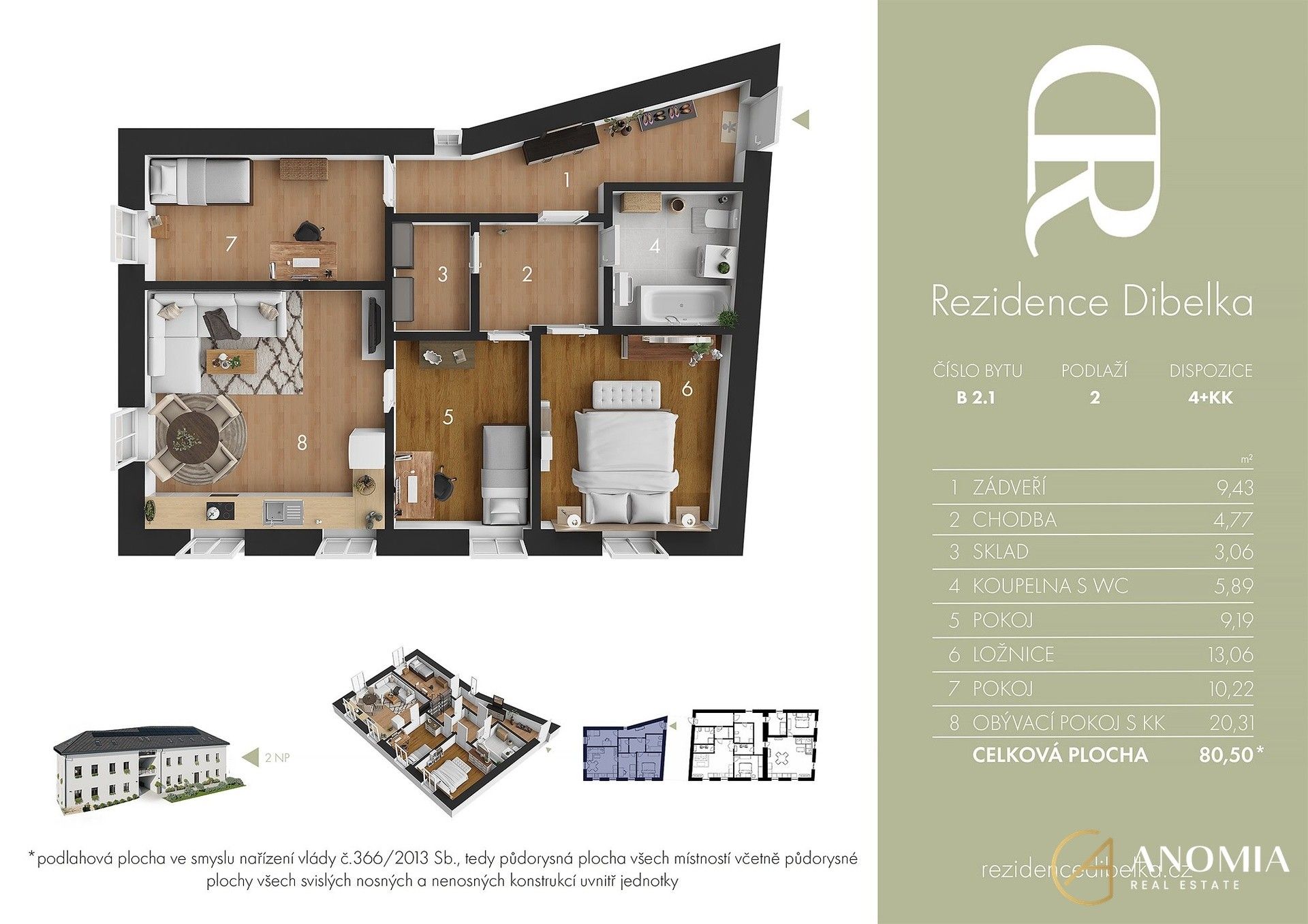 Prodej byt 4+kk - Raisovo náměstí, Trhová Kamenice, 81 m²