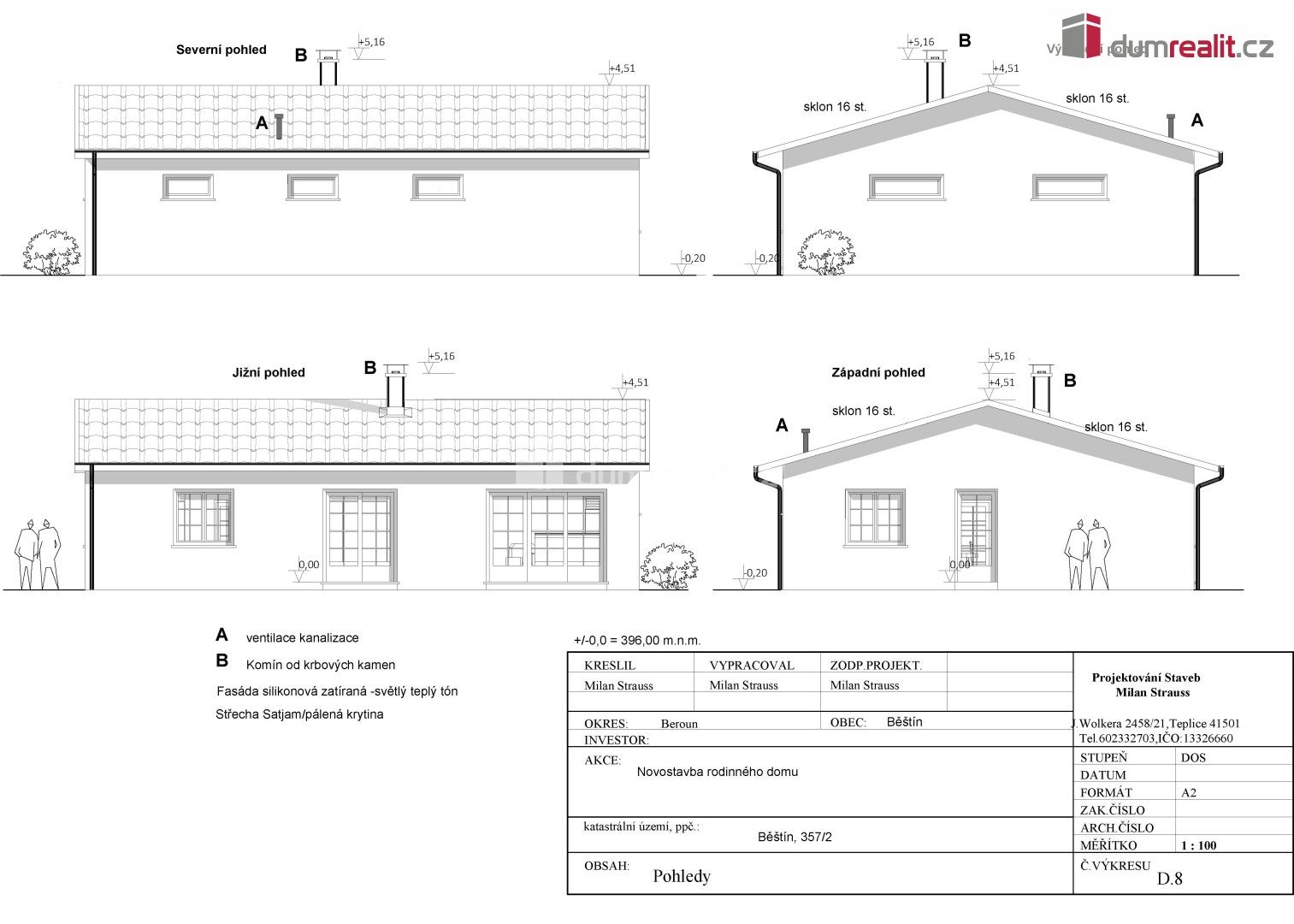 Pozemky pro bydlení, Běštín, 1 190 m²
