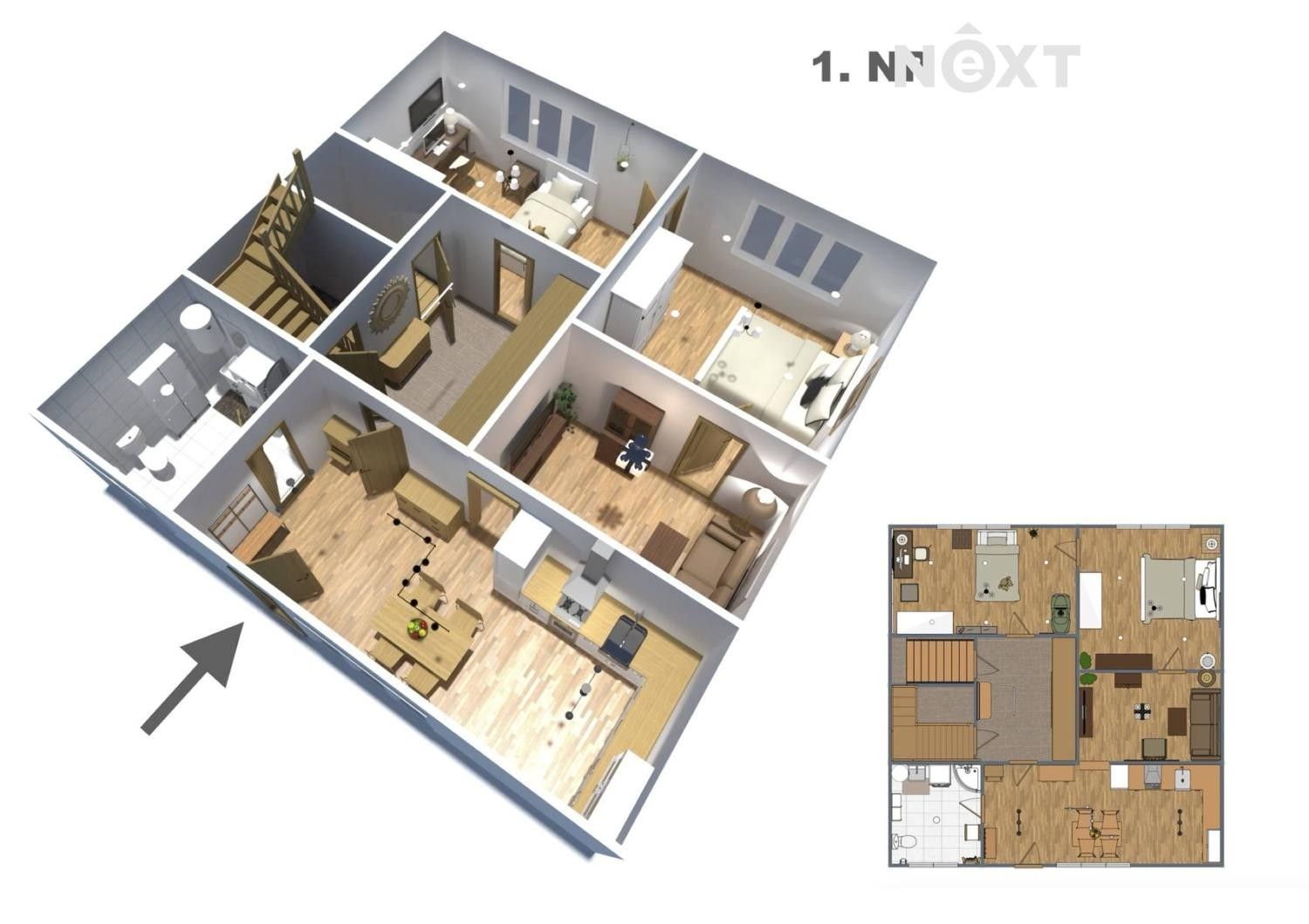 Rodinné domy, Myslivecká, Staňkovice, 111 m²