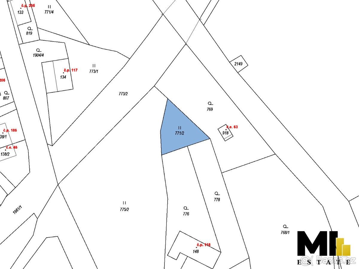 Prodej pozemek - Strašice, 338 45, 411 m²